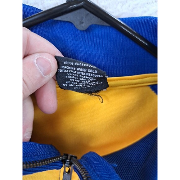 Pittsburg Panthers Colosseum LS Blue Yellow Full Zip Light Jacket Mens Small - Picture 4 of 8